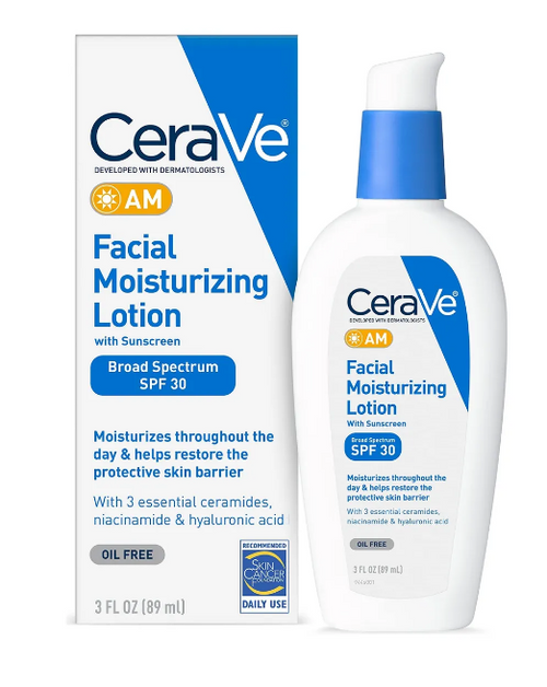 AM Loción hidratante facial Cerave  Spf 50 | Hidratante facial