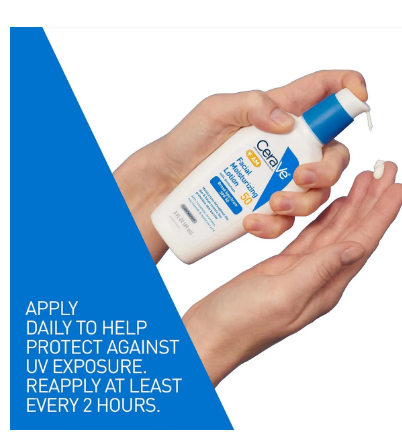 AM Loción hidratante facial Cerave  Spf 50 | Hidratante facial