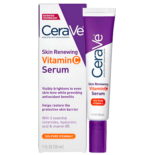 Cerave Suero De Vitamina C Con Ácido Hialurónico, Suero Blan