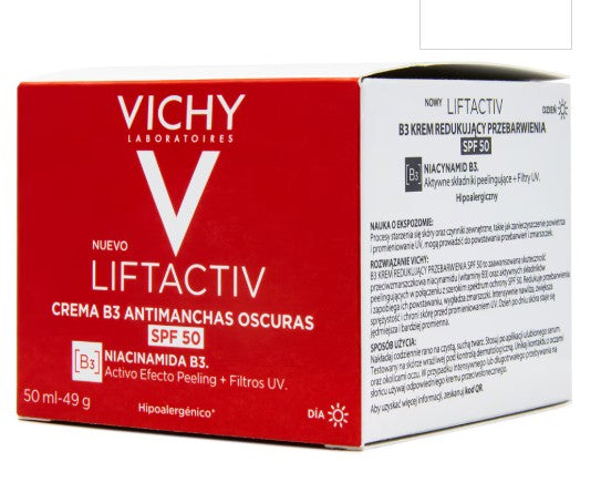 Crema Antimanchas Liftactiv B3 Fps+50 50 Ml... Vichy Cremas Anti-Arrugas